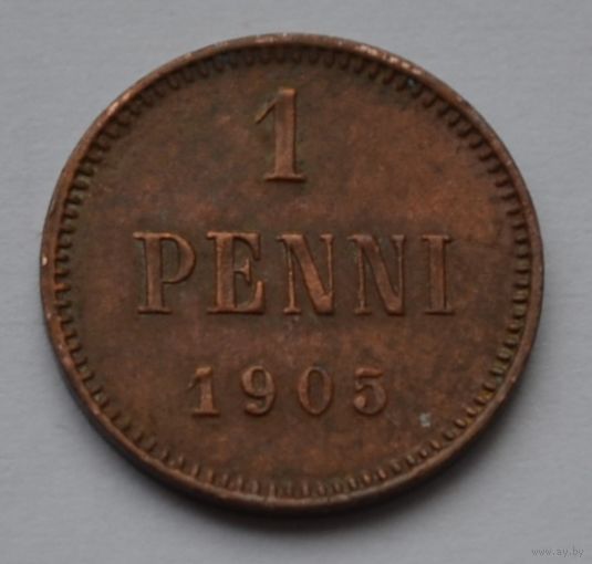 Финляндия, 1 пенни 1905 г.