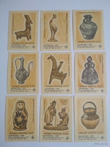 Спичечные этикетки ф.Красная звезда. Народное искусство РСФСР. 1969 год