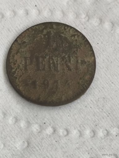 Россия для Финляндии 1 пенни 1914 г.