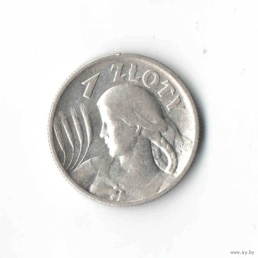 1 злотый Жница 1925 (Точка после даты)
