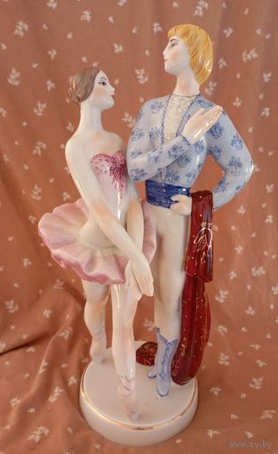 Редкая статуэтка "Ромео и Джульетта" / "Балетная пара", Киев, КЭКХЗ