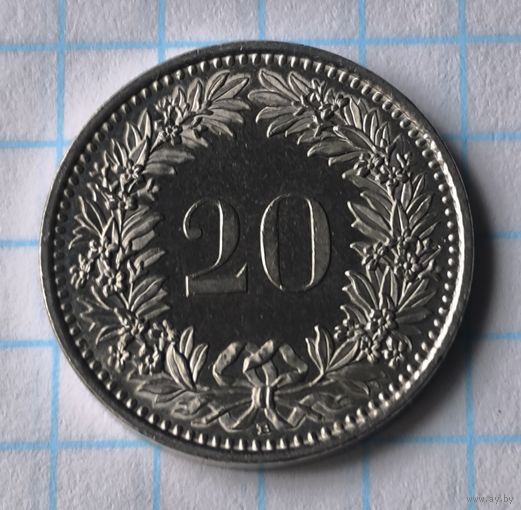 ШВЕЙЦАРИЯ 20 РАППЕНОВ 2007 ГОД