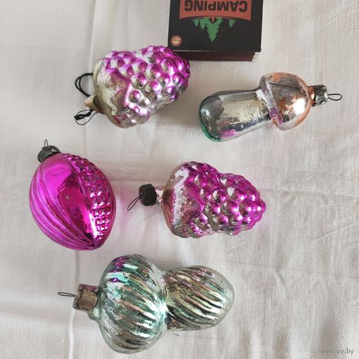 Елочные игрушки, грибочек с утратами