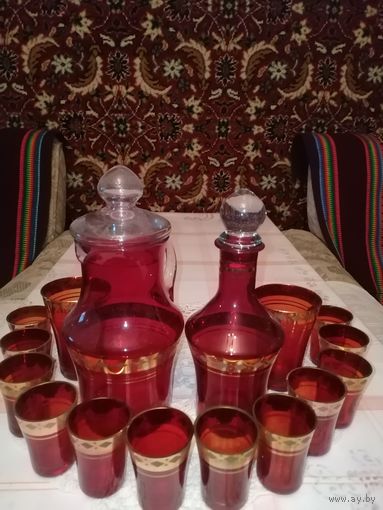 Набор рюмок Рубин