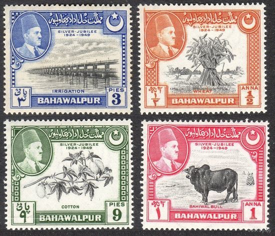 1949 Бахавалпур 22-25 Фауна - Серебряный юбилей 5,20 евро