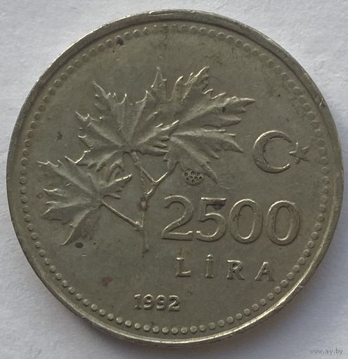 Турция 2500 лир 1992 г.