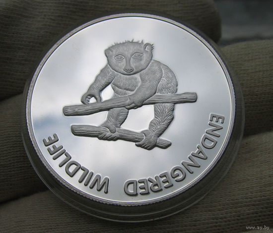 Малави 10 квач 2005 серебрение Лемур