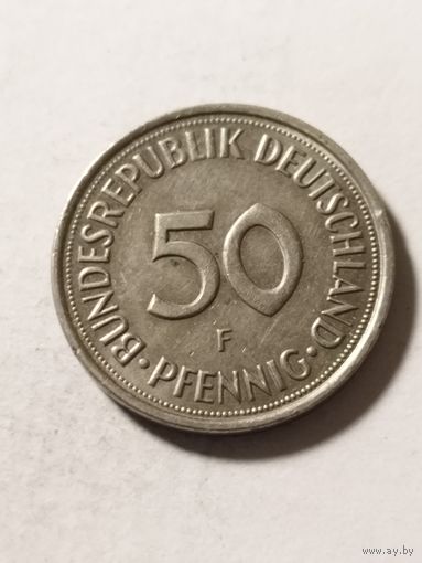 Германия 50 пфенинг 1990 F