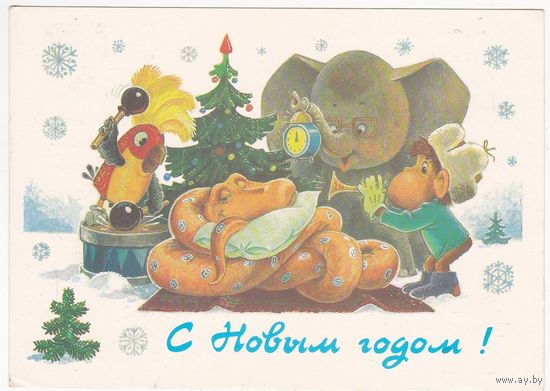 Открытка 1988 (371) В.Зарубин