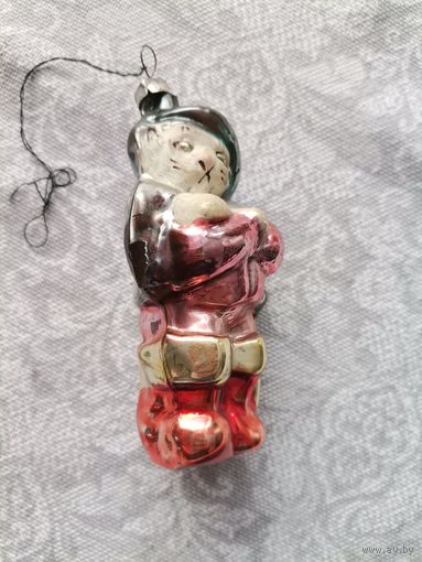 Ёлочная игрушка СССР "Кот в сапогах"