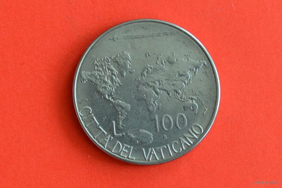 Ватикан 100 лир 1985 с 1 руб