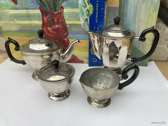 Новогодняя распродажа!Набор мельхиоровой посуды ( без клейм)