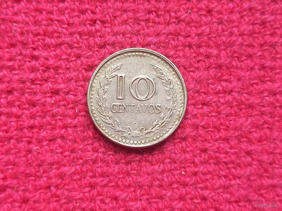 Колумбия 10 сентаво 1977 г.