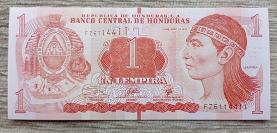 Werty71 Гондурас 1 лемпира 2019 UNC банкнота