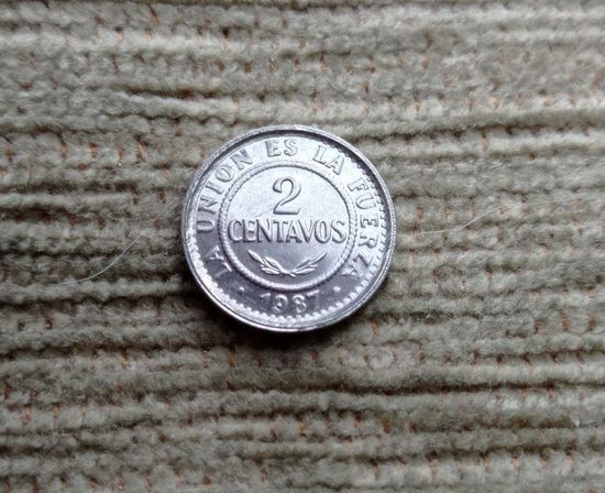 Werty71 Боливия 2 сентаво 1987