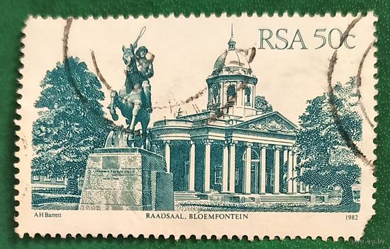 ЮАР 1982. Здание Раадсаала в Блумфонтейне