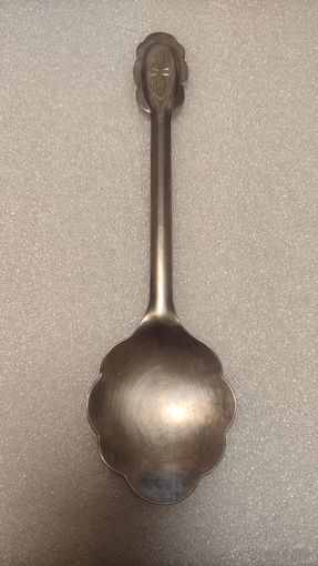 Ложка салатная большая мельхиор СССР