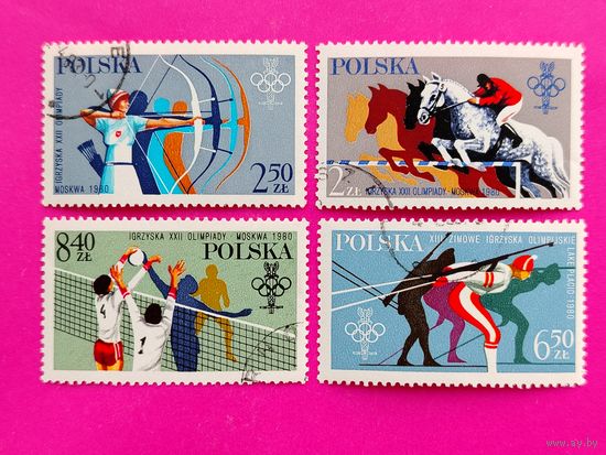 Польша. Спорт. ( 4 марки ) 1980 года. 4-4.