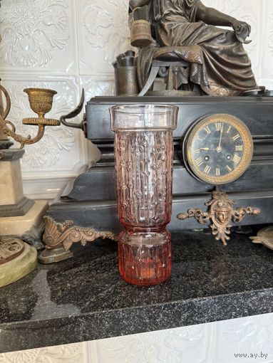 Винтажная ваза карамельное стекло Неман СССР