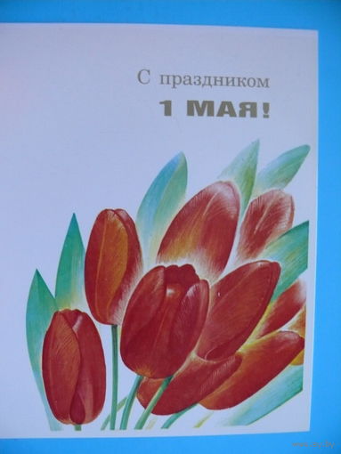 Панкин В., С праздником 1 Мая! 1988, двойная, чистая.
