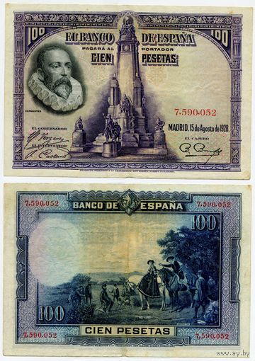 Испания. 100 песет (образца 1928 года, P76)