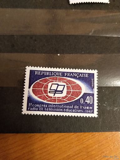 1967 Франция 3-й международный конгресс вещательного союза чистая клей MNH** выпускалась одиночкой (2-6)