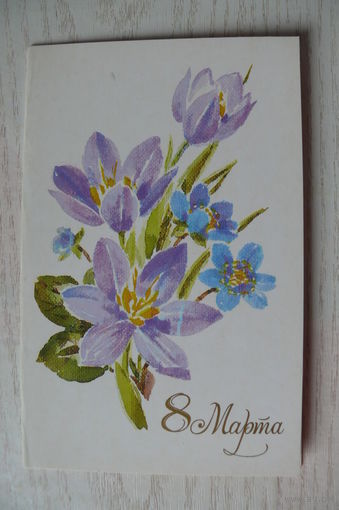 Кирпичева Н., 8 Марта; 1987, двойная, чистая.