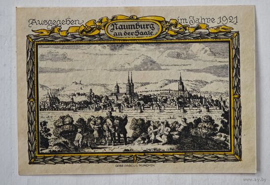 1921 год 75 пфеннигов  Германия