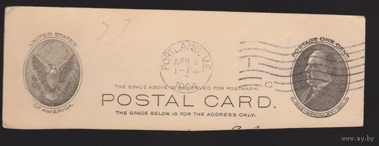 Вырезка с почтовой карточки? 1904 год лот 3 ВНИМАНИЕ!!! Цена за 1-у вырезку(единицу) на Ваш выбор Штамп город Портленд