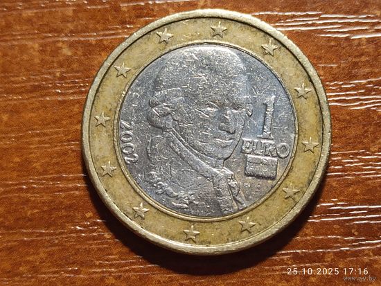 Австрия 1 евро 2002