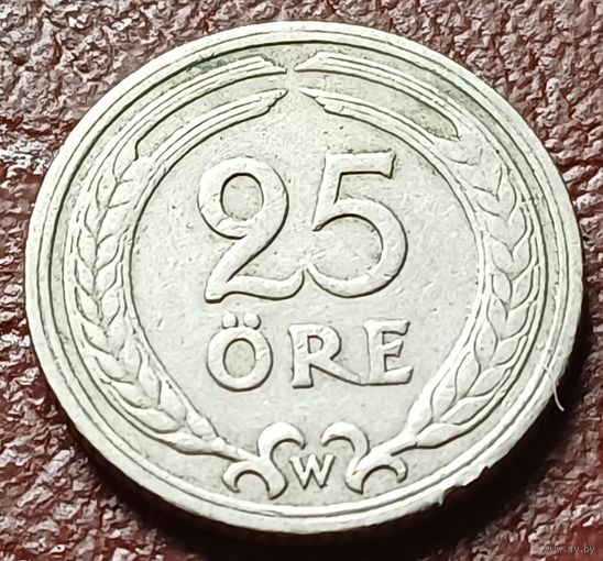 Швеция 25 эре, 1921    ( 1-1-3 )