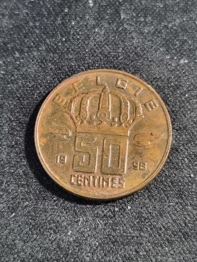 Бельгия 50 сантимов 1998 (BELGIE)