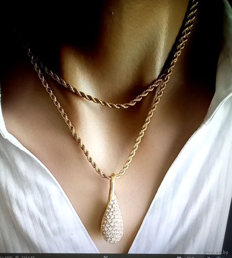 Цепочка с подвеской Swarovski
