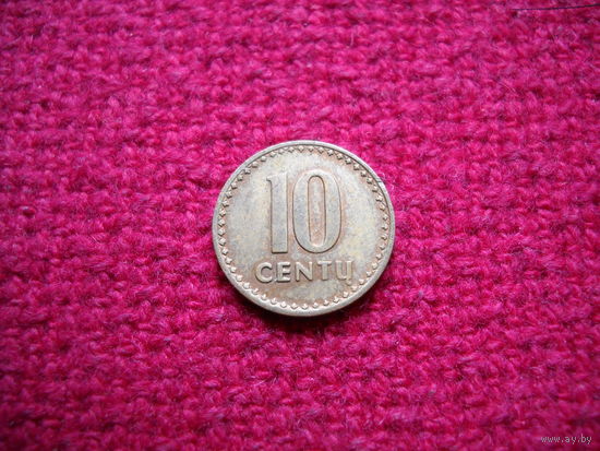 Литва 10 центов 1991 г.