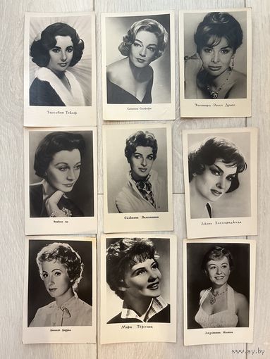 Фотооткрытки зарубежные актрисы