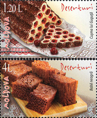 Молдова 2020. Гастрономия кулинария десерты 2 марки (737)