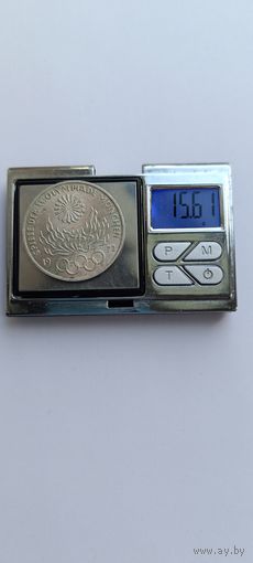 10 марок 1972 года. XX летние Олимпийские Игры, Мюнхен 1972 - Факел. Серебро 625. Монета не чищена. 2500