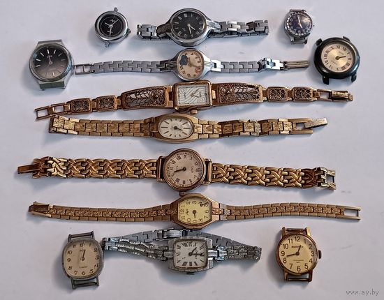 Лот наручных часов. С 1 рубля!