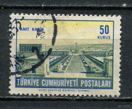 Турция - 1963 - Архитектура 50K - [Mi.1857] - 1 марка. Гашеная.  (Лот 96HG)-T41P40