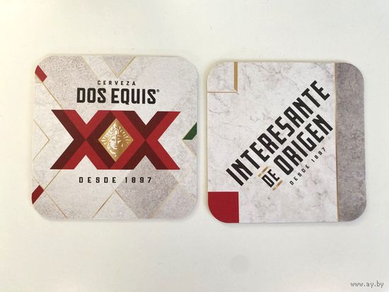 Подставка под пиво Dos Equis /Мексика/