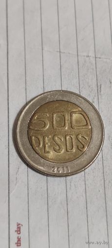 Колумбия 500 песос 2011