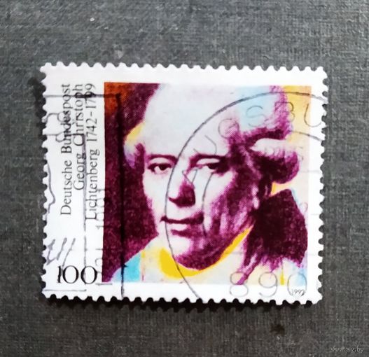 Марка Германия 1992 год 250 лет со дня рождения Георга Кристофа Лихтенберга