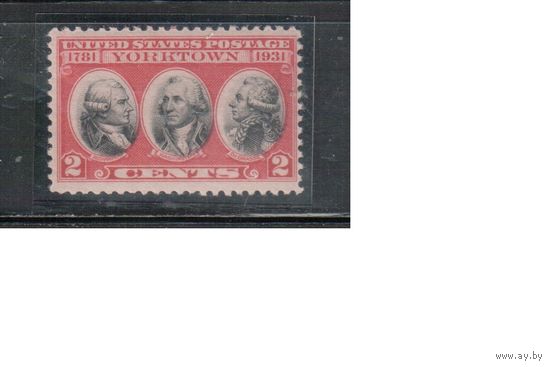 США-1931, (Скотт.703), ** , 150-лет капитуляции английской армии(одиночка),