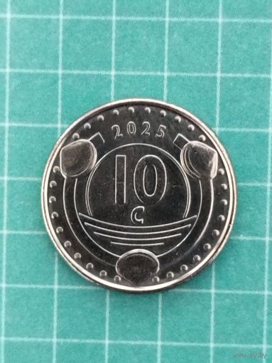 Кюрасао 10 центов 2025 г.