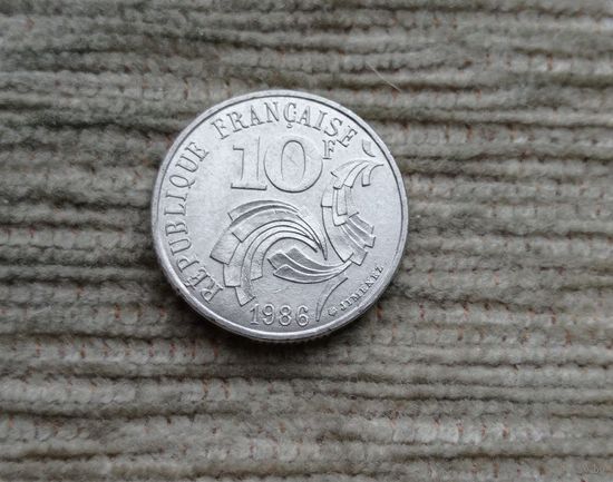 Werty71 Франция 10 Франков 1986 Свобода Равенство Братство Гальский петушок