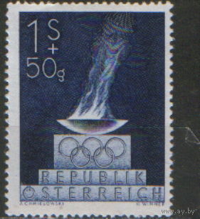 Полная серия из 1 марки 1948г. Австрия "Олимпийские игры в Лондоне" MNH