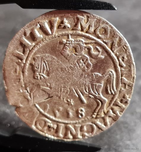 С РУБЛЯ! много лотов, Полугрош, 1/2 гроша 1558 года, Сигизмунд II, м.д. Вильно, Литва