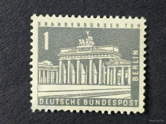 Германия 1956. Берлин. Городские пейзажи Берлина. Бранденбургские ворота
