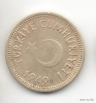ТУРЕЦКАЯ РЕСПУБЛИКА  25 КУРУШЕЙ 1949