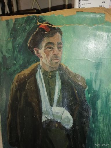 Гавриленко П. Н. (1902-1961). Эскиз к работе "На партизанском аэродроме"